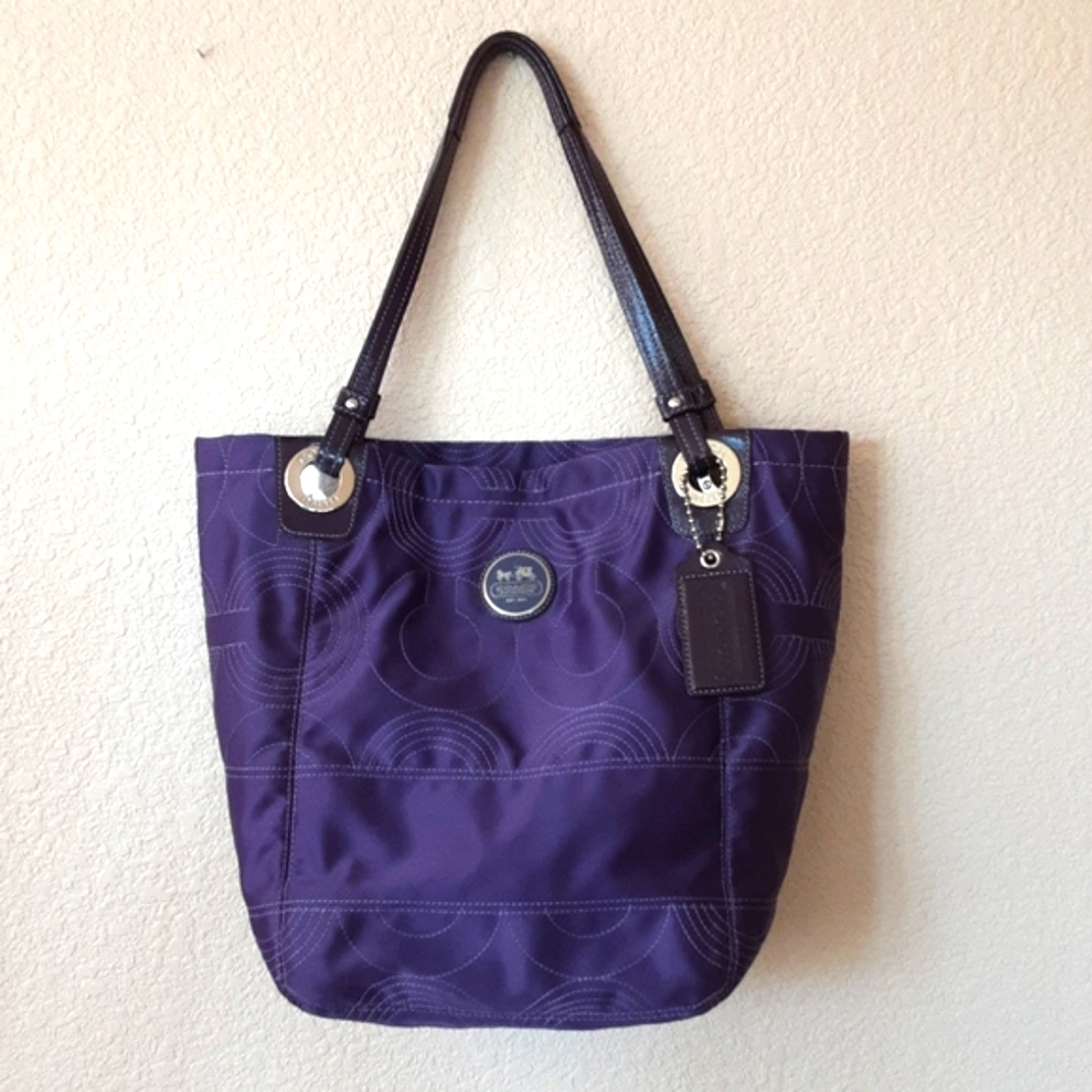 Coach Iconic "C" Purple Tote